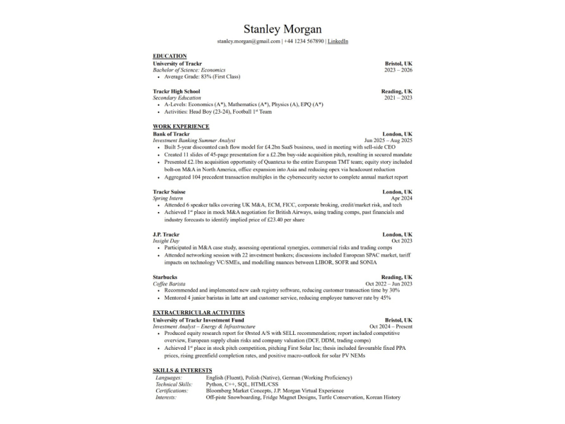 cv template